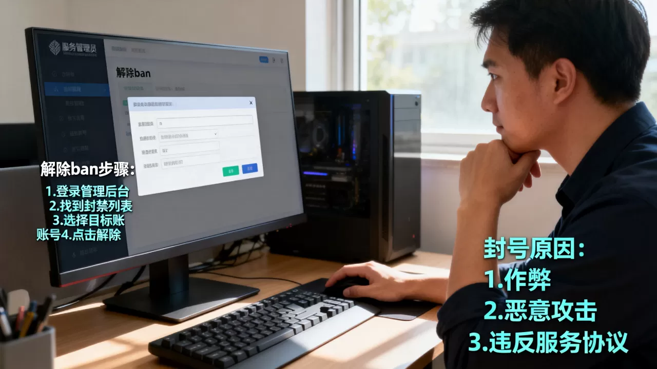 幻兽帕鲁服务器管理员怎么解除ban,为什么会被封号? 幻兽帕鲁服务器管理员怎么解除ban,为什么会被封号?