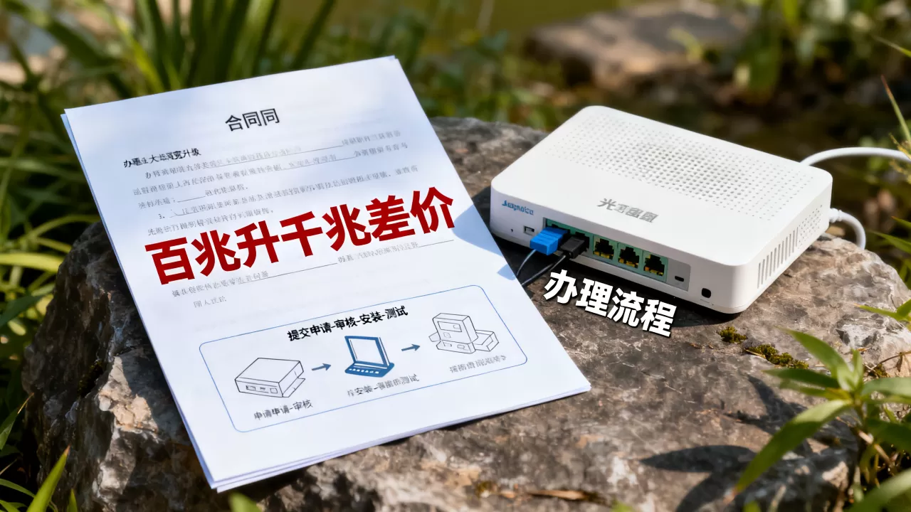 西安大带宽百兆升千兆差价多少?,办理流程复杂吗? 西安大带宽百兆升千兆差价多少?,办理流程复杂吗?