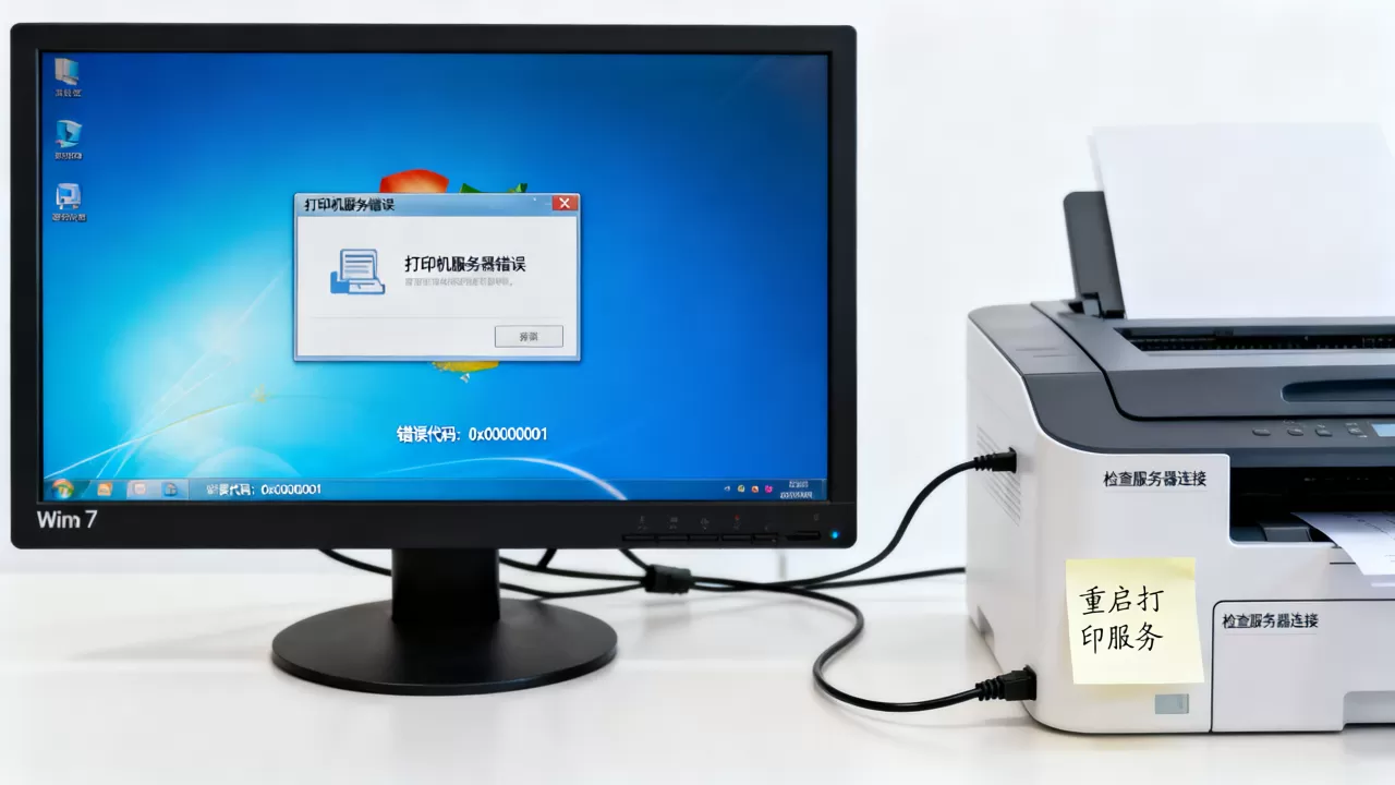 win7中的打印机服务器错误怎么办,是什么原因 win7中的打印机服务器错误怎么办,是什么原因