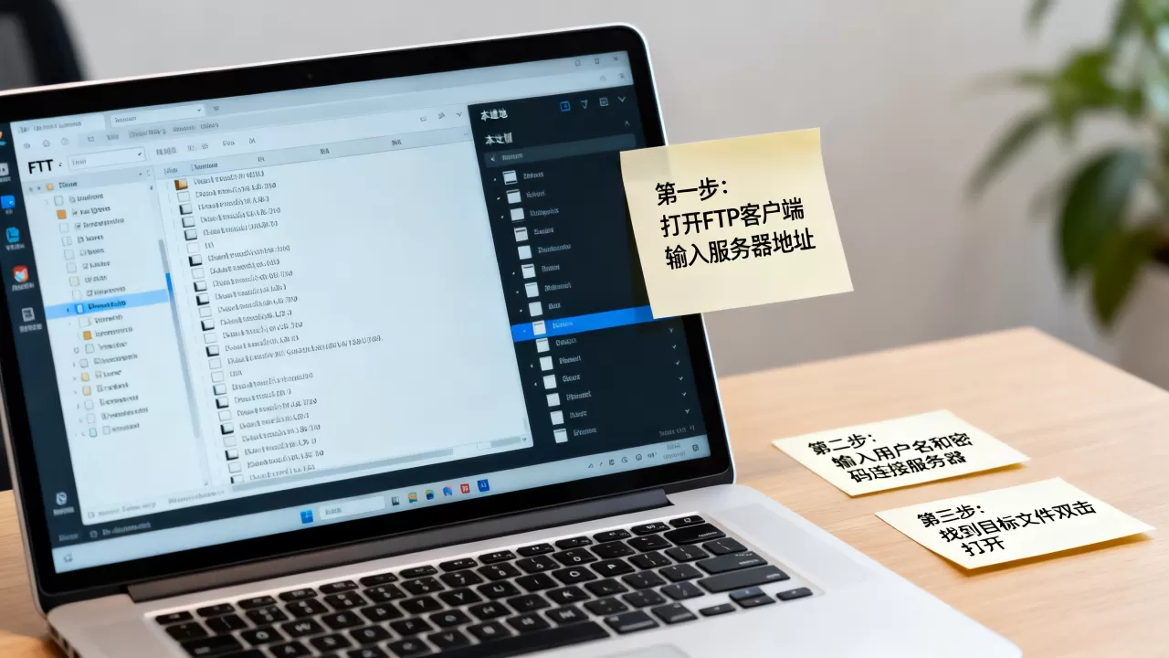 FTP打开服务器上的文件怎么做,操作步骤有哪些? FTP打开服务器上的文件怎么做,操作步骤有哪些?