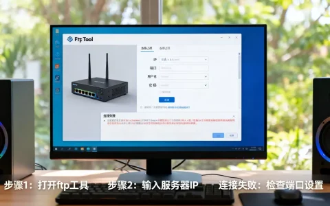 怎么用ftp工具连接自己的服务器,ftp连接失败怎么办