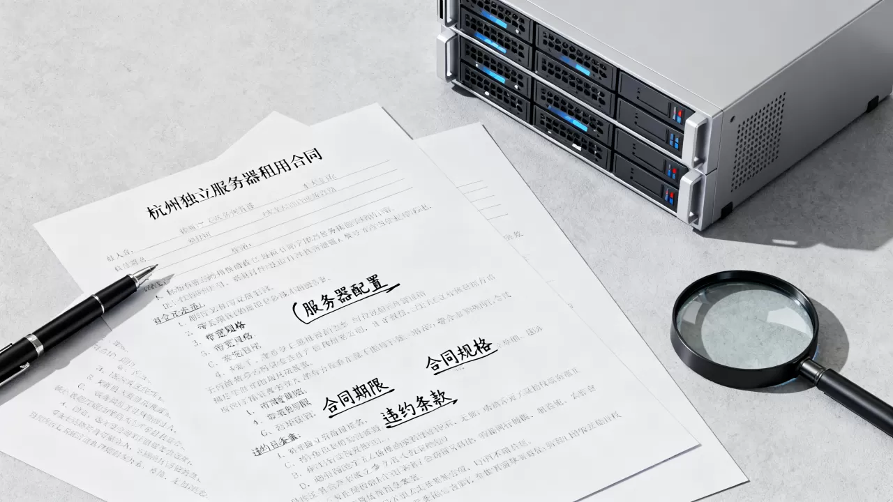 杭州独立服务器租用签合同前要确认什么,有哪些注意事项 杭州独立服务器租用签合同前要确认什么,有哪些注意事项