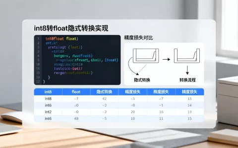 int8转float如何实现隐式转换？, 精度损失怎么办？