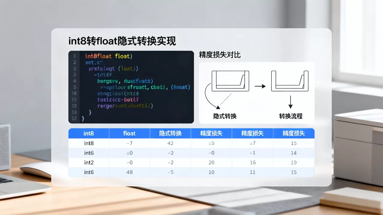 int8转float如何实现隐式转换?, 精度损失怎么办? int8转float如何实现隐式转换?, 精度损失怎么办?