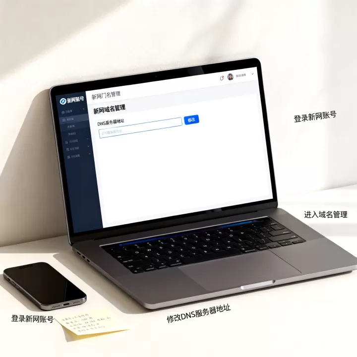 怎样修改新网域名的DNS服务器地址?,服务器 dns 地址那里修改 怎样修改新网域名的DNS服务器地址?,服务器 dns 地址那里修改