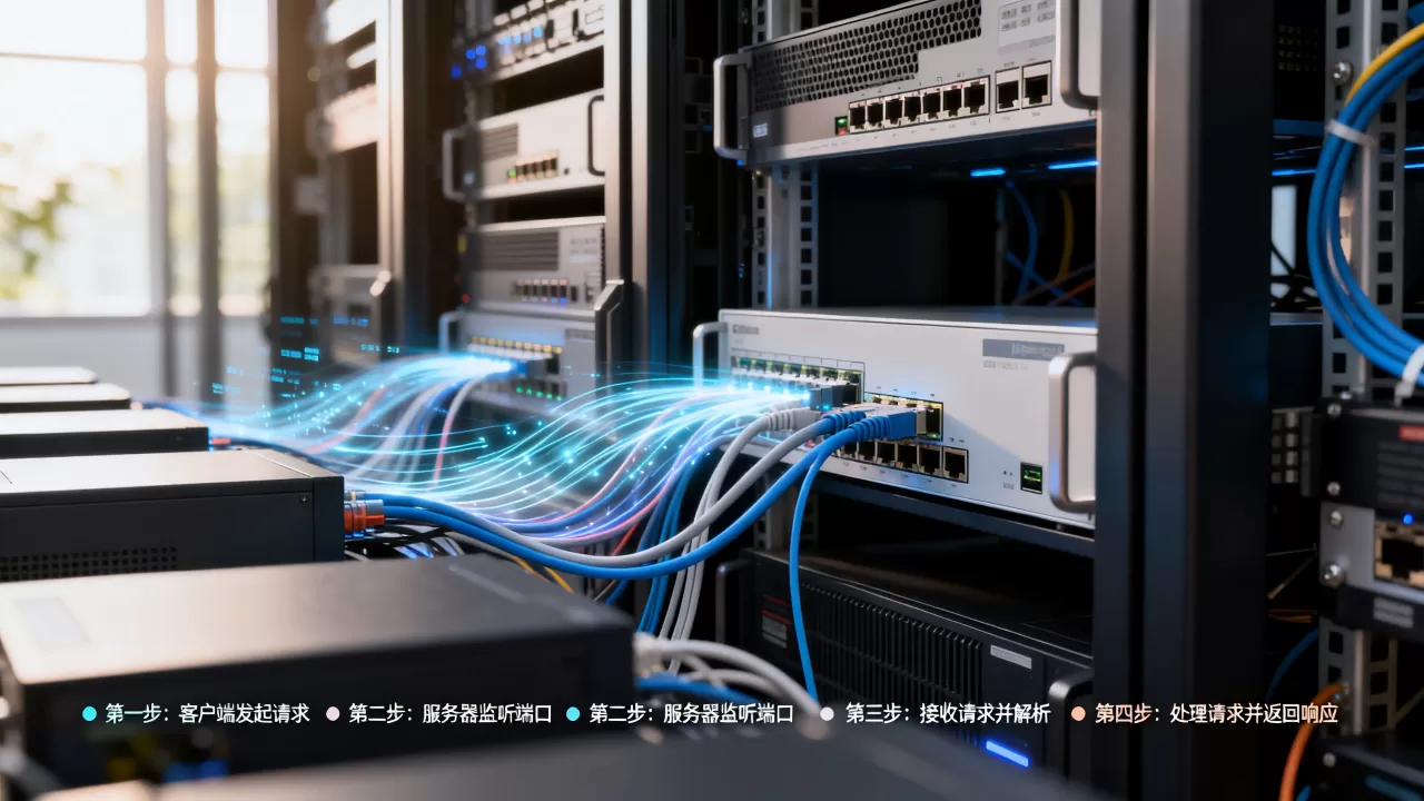服务器端接受客户端请求的流程是什么?,如何实现 服务器端接受客户端请求的流程是什么?,如何实现