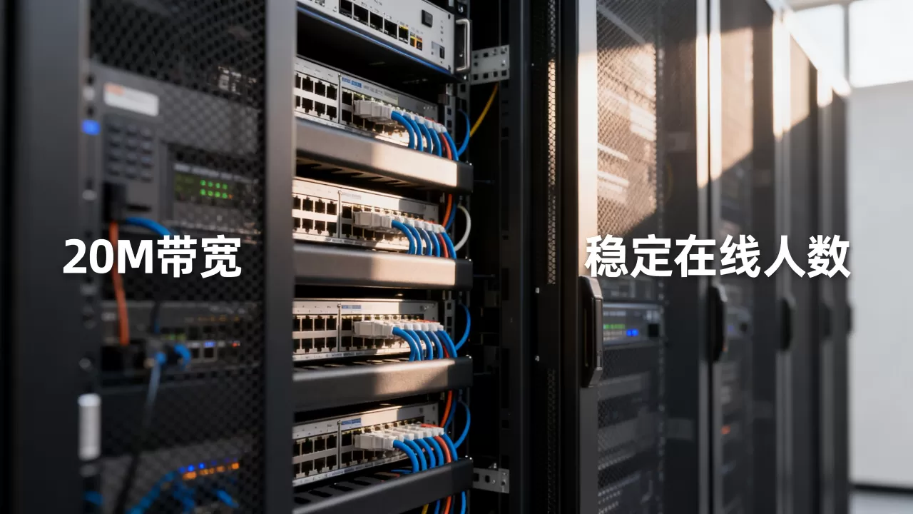 服务器20M带宽能稳定在线多少人,带宽够用吗? 服务器20M带宽能稳定在线多少人,带宽够用吗?