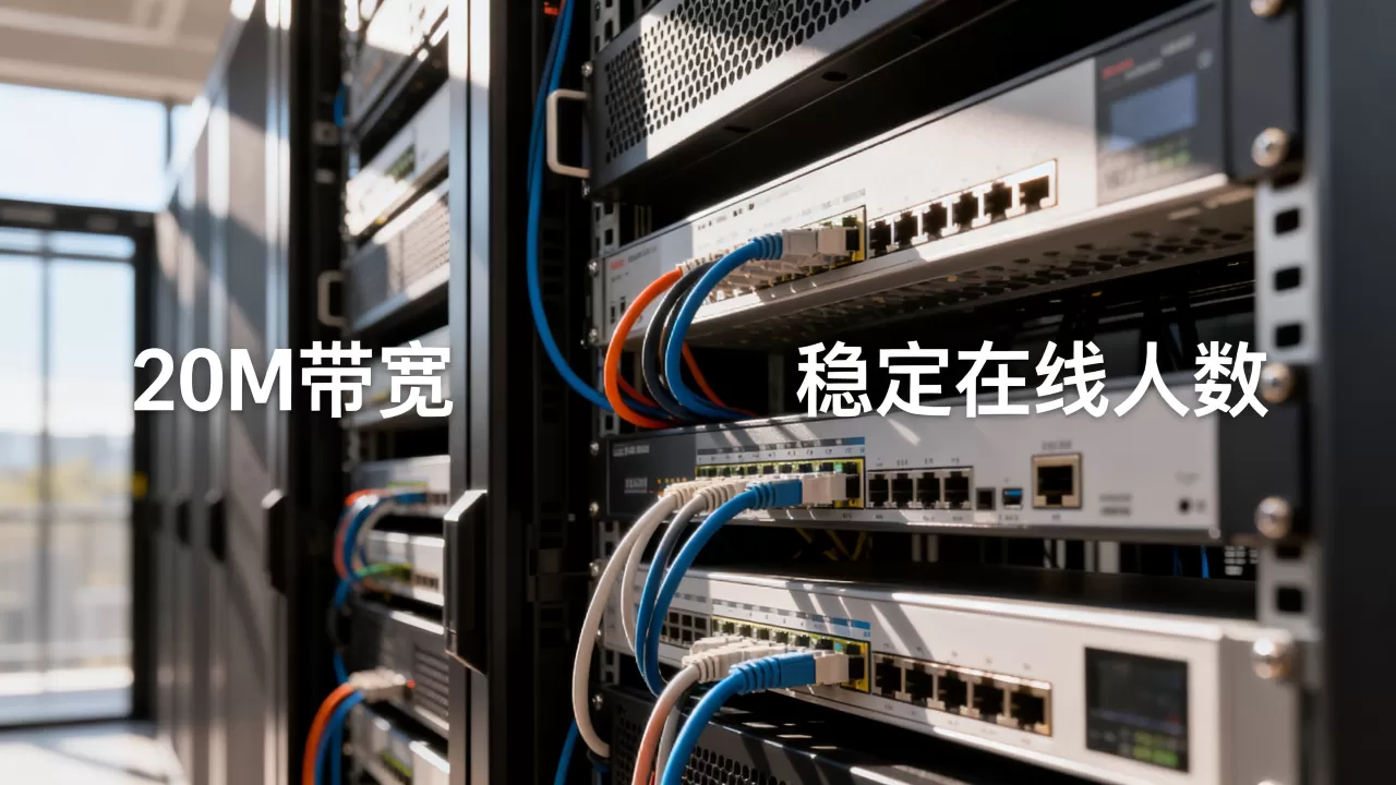 服务器20M带宽能稳定在线多少人,带宽够用吗? 服务器20M带宽能稳定在线多少人,带宽够用吗?