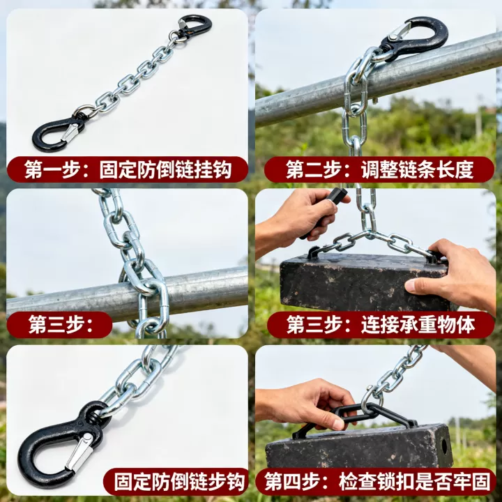 防倒链的正确安装步骤是什么?,防倒链安装步骤图解 防倒链的正确安装步骤是什么?,防倒链安装步骤图解