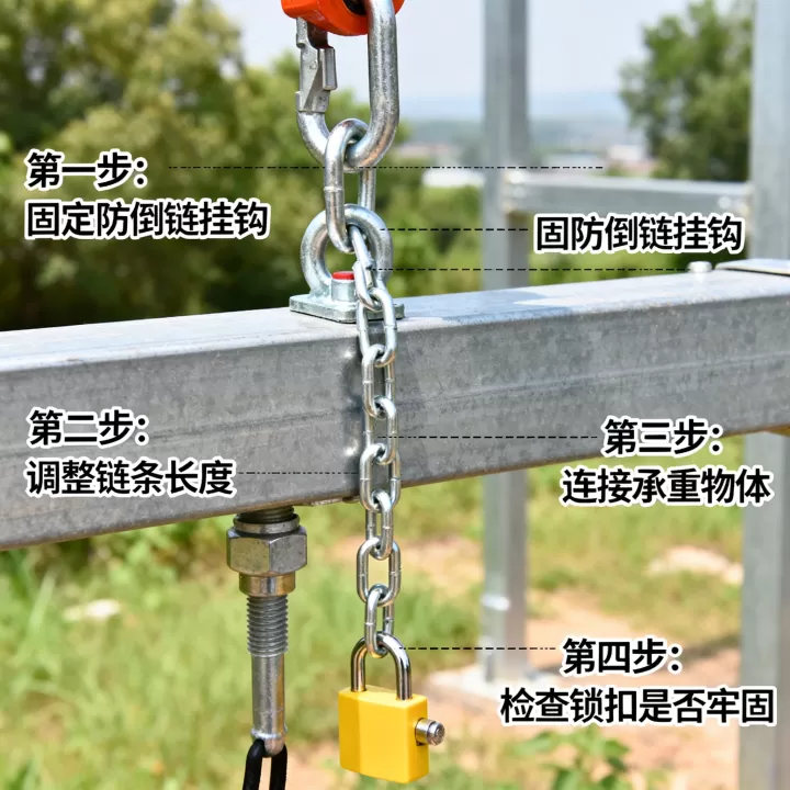 防倒链的正确安装步骤是什么?,防倒链安装步骤图解 防倒链的正确安装步骤是什么?,防倒链安装步骤图解