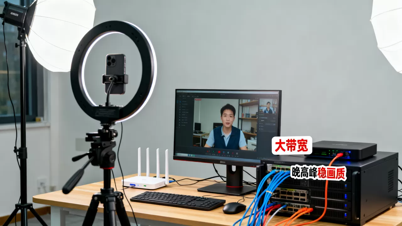 深圳直播电商机构租大带宽晚高峰画质如何稳,带宽怎么选 深圳直播电商机构租大带宽晚高峰画质如何稳,带宽怎么选