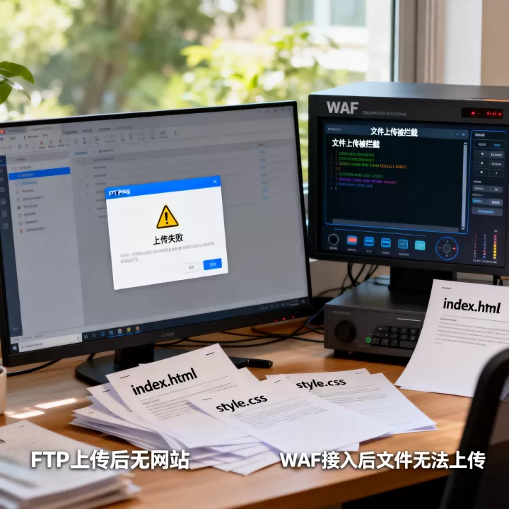 ftp上传后没有网站,如何处理网站接入WAF后,文件不能上传? ftp上传后没有网站,如何处理网站接入WAF后,文件不能上传?