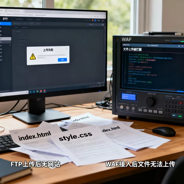 ftp上传后没有网站,如何处理网站接入WAF后,文件不能上传? ftp上传后没有网站,如何处理网站接入WAF后,文件不能上传?