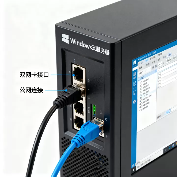 服务器配置双网卡怎么设置?,Windows云服务器双网卡公网访问 服务器配置双网卡怎么设置?,Windows云服务器双网卡公网访问