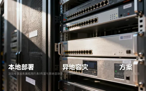 深圳独享服务器租用如何做本地部署与异地容灾，有哪些方案？