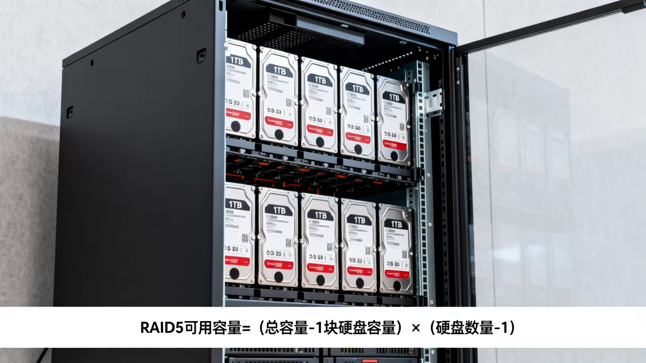 服务器12t做raid5后实际容量是多少,raid5可用容量怎么算? 服务器12t做raid5后实际容量是多少,raid5可用容量怎么算?