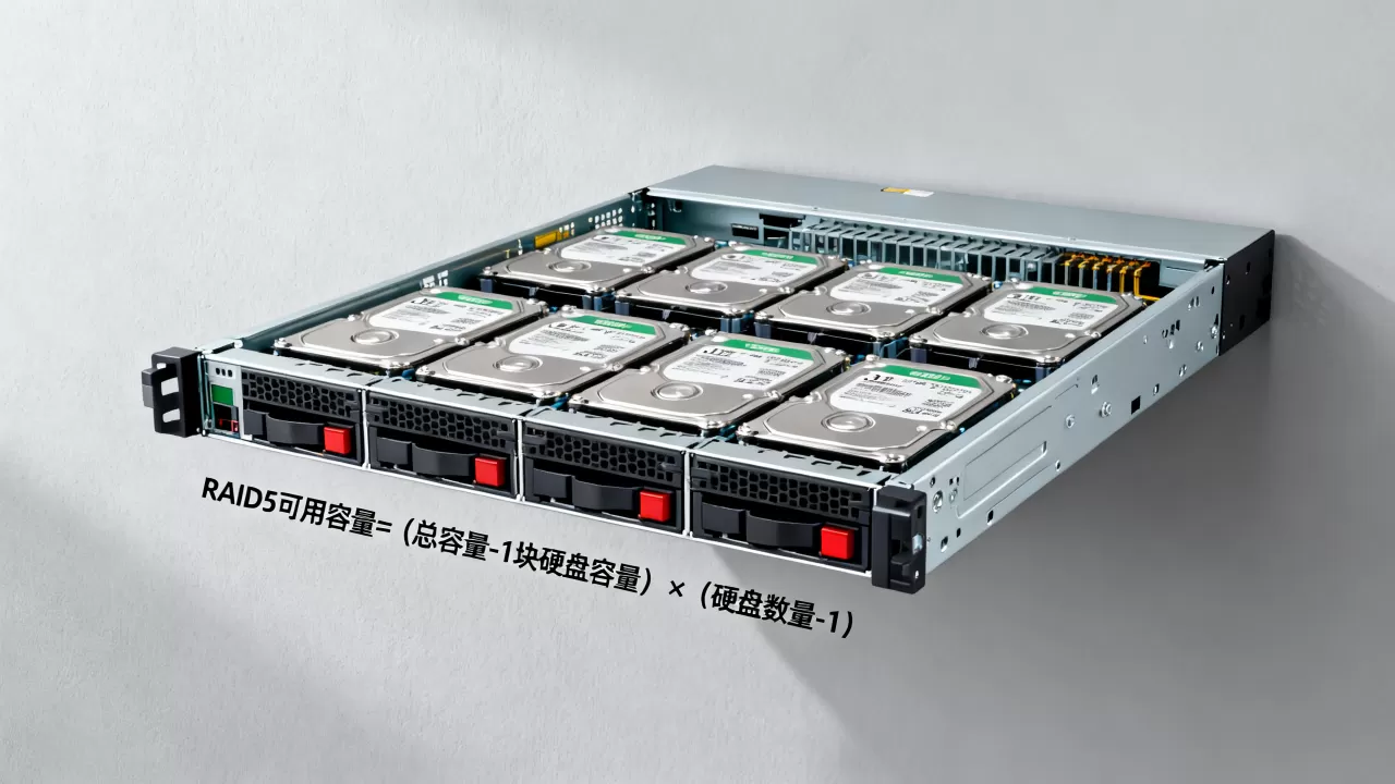 服务器12t做raid5后实际容量是多少,raid5可用容量怎么算? 服务器12t做raid5后实际容量是多少,raid5可用容量怎么算?