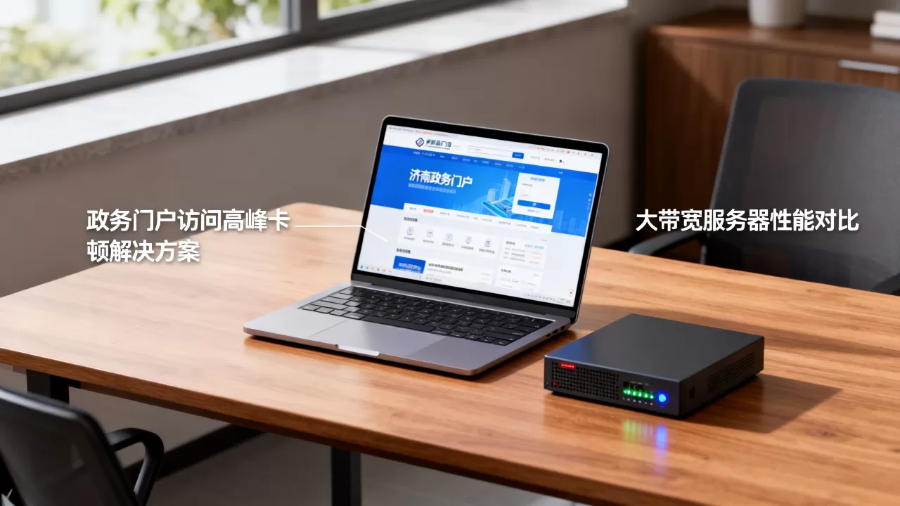 济南政务门户访问高峰卡顿怎么办?,大带宽服务器哪家好? 济南政务门户访问高峰卡顿怎么办?,大带宽服务器哪家好?