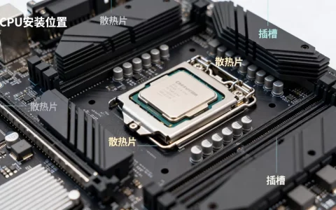 服务器主机CPU具体安装在主板的什么位置？，怎么快速找到？