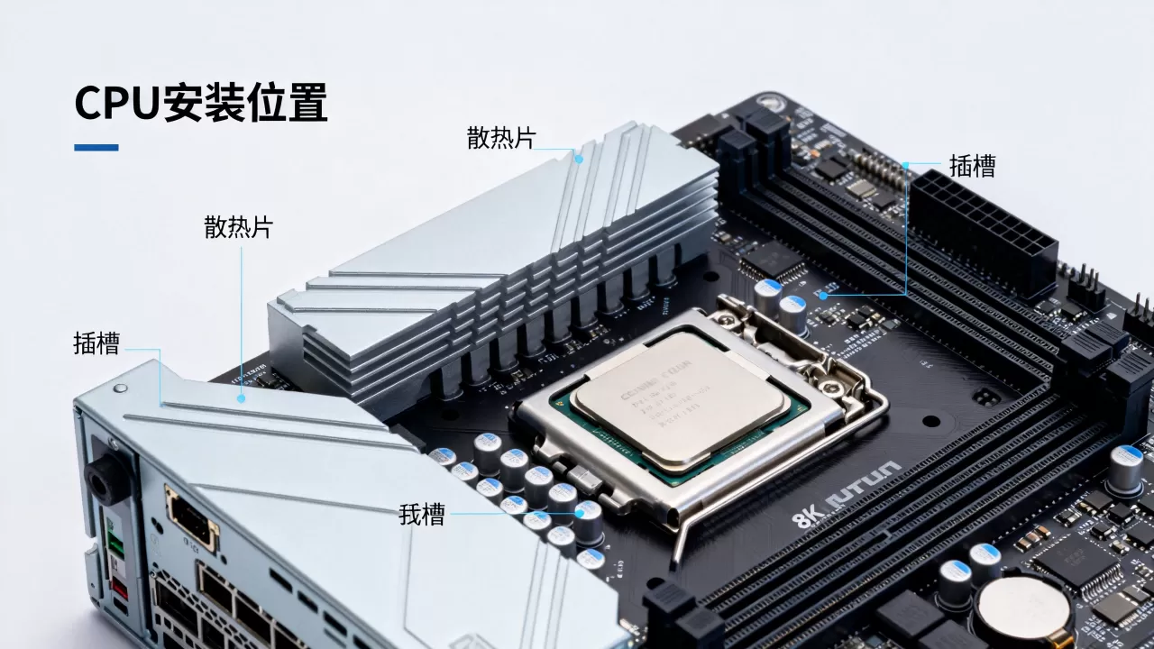 服务器主机CPU具体安装在主板的什么位置?,怎么快速找到? 服务器主机CPU具体安装在主板的什么位置?,怎么快速找到?