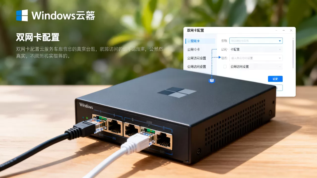 Windows云服务器双网卡配置怎么实现,双网卡公网访问怎么设置 Windows云服务器双网卡配置怎么实现,双网卡公网访问怎么设置
