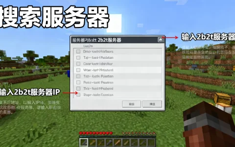 我的世界基岩版怎么找2b2t服务器