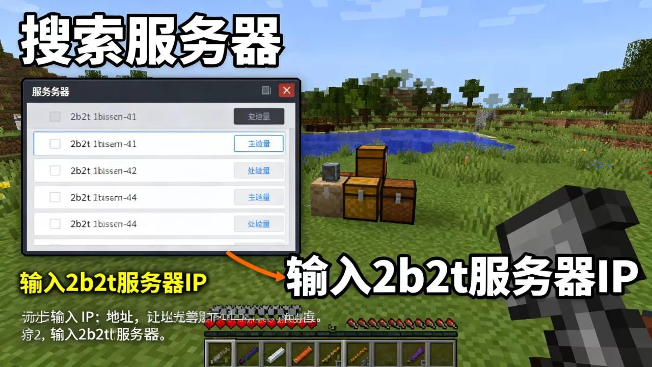我的世界基岩版怎么找2b2t服务器 我的世界基岩版怎么找2b2t服务器