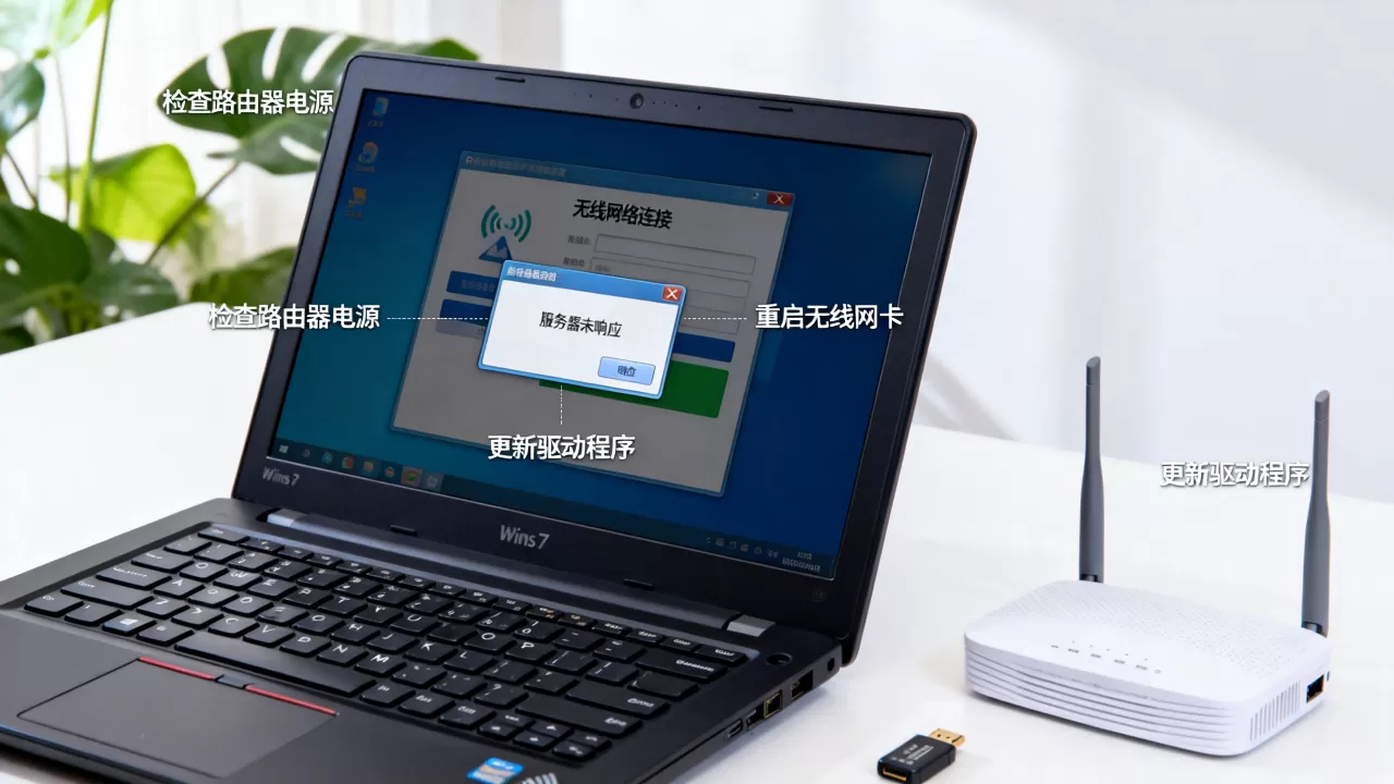 win7设置无线网连接服务器未响应怎么办,是什么原因? win7设置无线网连接服务器未响应怎么办,是什么原因?