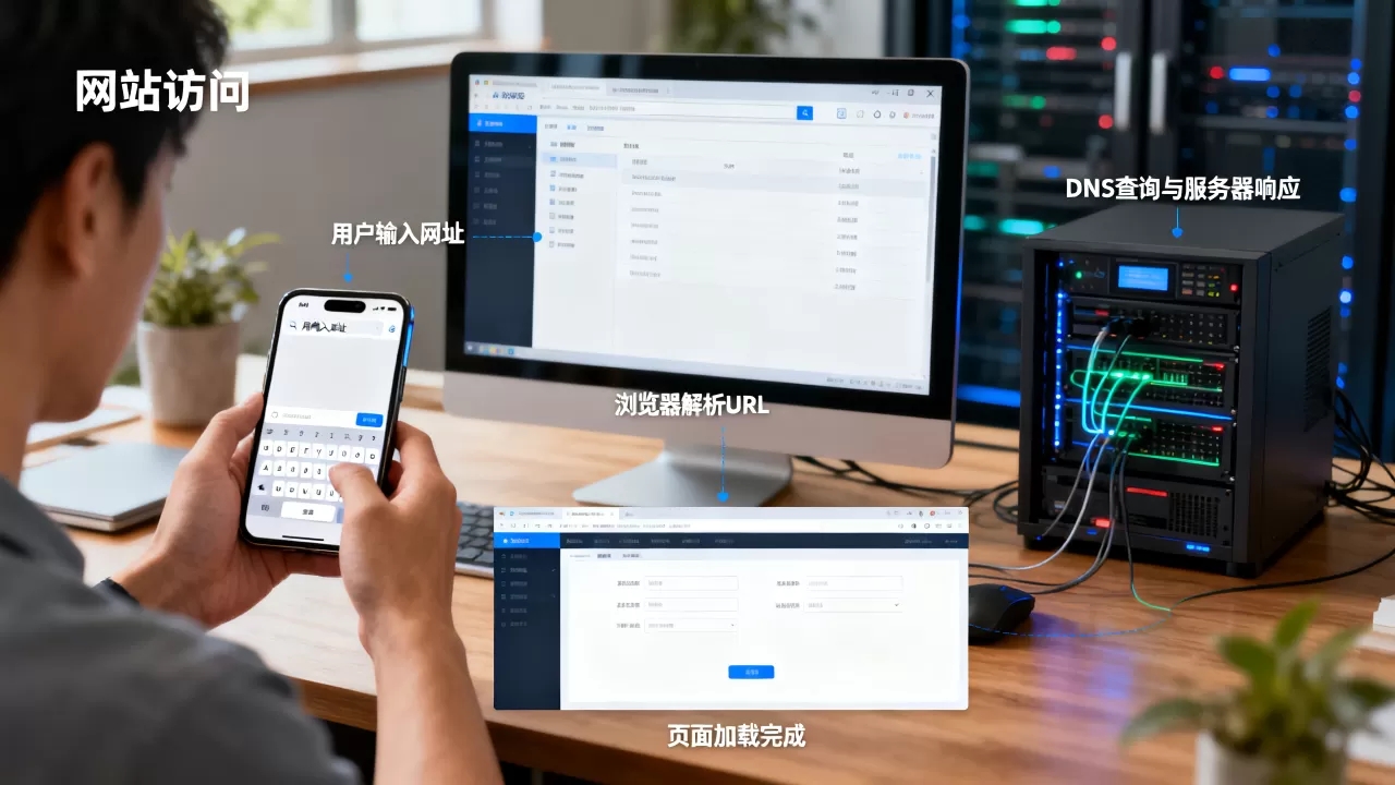 访问网站流程图怎么做?网站访问流程步骤有哪些 访问网站流程图怎么做?网站访问流程步骤有哪些