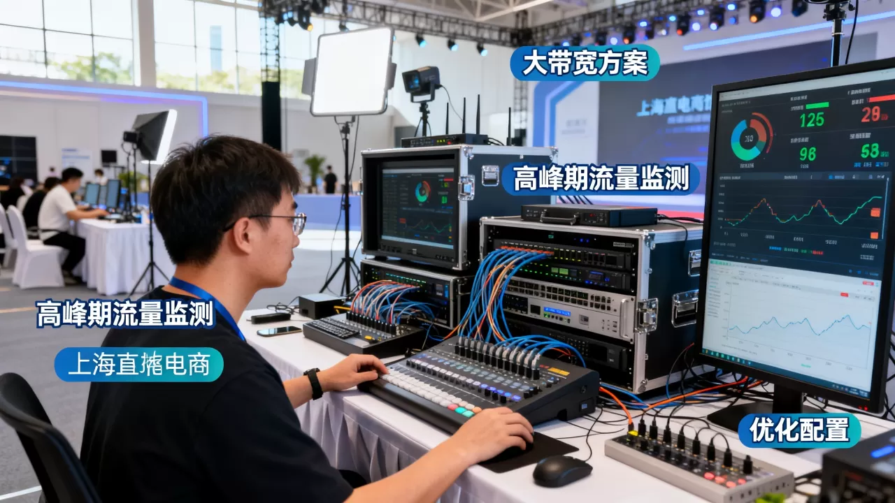 上海直播电商场馆高峰期大带宽方案怎么做,多少钱? 上海直播电商场馆高峰期大带宽方案怎么做,多少钱?