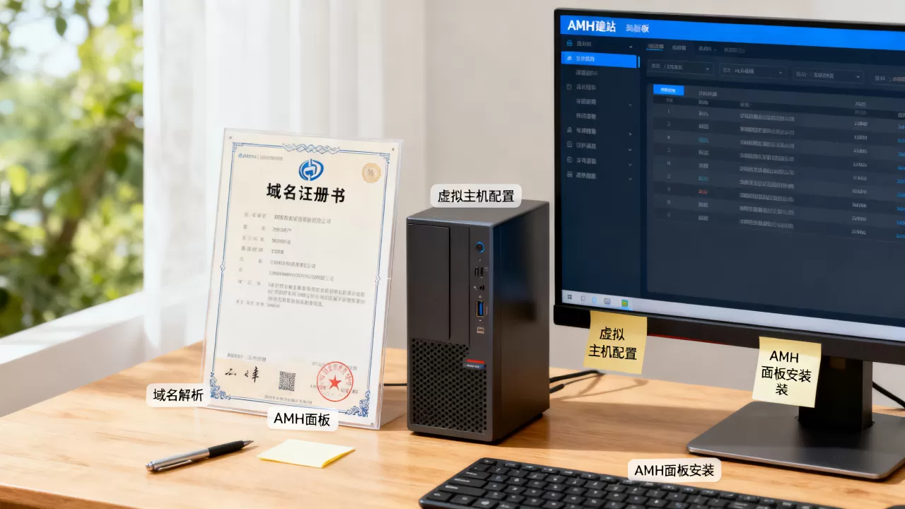 佛山域名与虚拟主机怎么用AMH建站?AMH建站详细步骤 佛山域名与虚拟主机怎么用AMH建站?AMH建站详细步骤