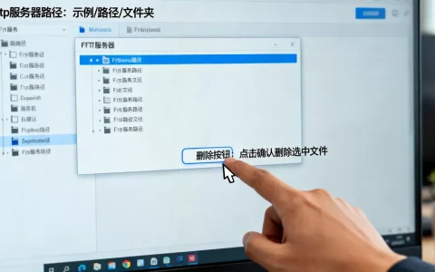 ftp服务器路径到底是什么意思，删除按钮怎么用？