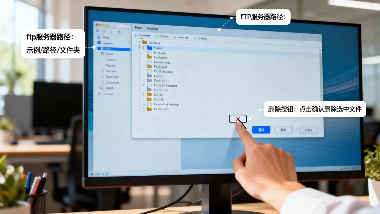 ftp服务器路径到底是什么意思,删除按钮怎么用? ftp服务器路径到底是什么意思,删除按钮怎么用?