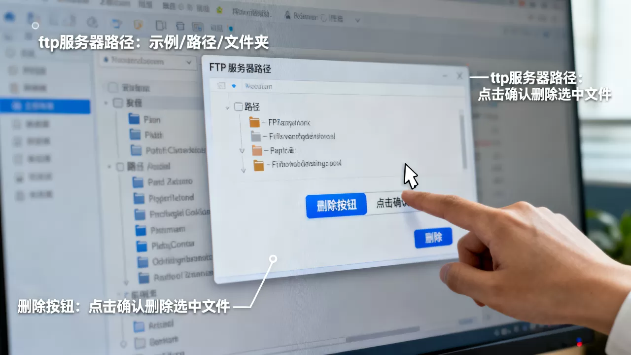 ftp服务器路径到底是什么意思,删除按钮怎么用? ftp服务器路径到底是什么意思,删除按钮怎么用?
