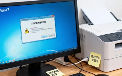 win7打印机服务器不可用了怎么办？，打印机连接不上网络？