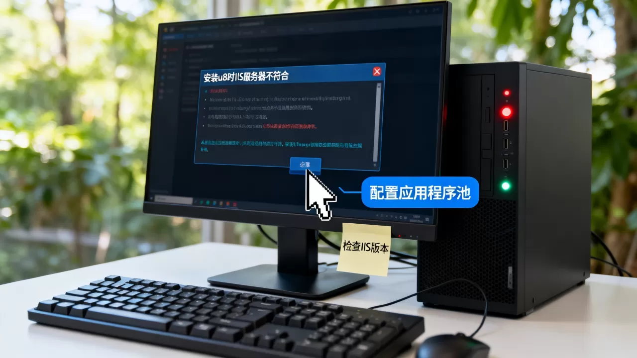为什么安装u8时显示IIS服务器不符合,怎么解决? 为什么安装u8时显示IIS服务器不符合,怎么解决?