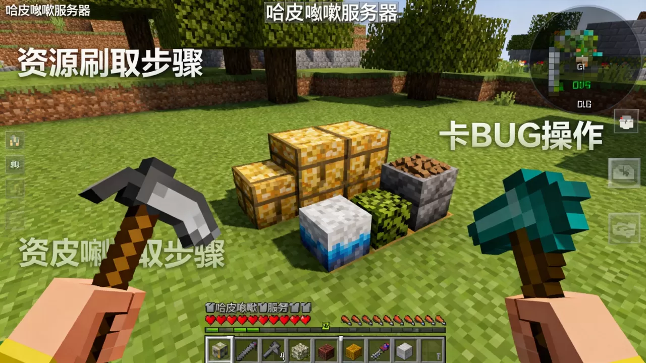 我的世界哈皮咳嗽服务器怎么刷资源BUG,怎么卡BUG 我的世界哈皮咳嗽服务器怎么刷资源BUG,怎么卡BUG