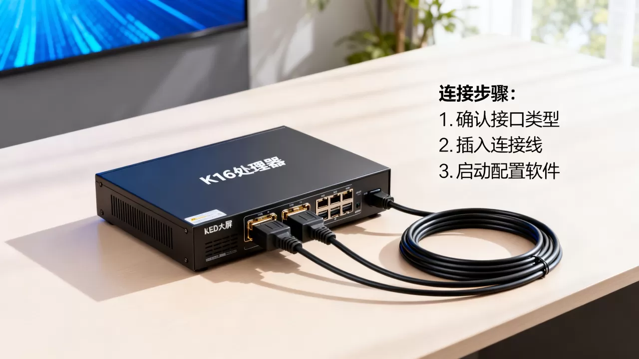 LED大屏K16处理器如何连接服务器,怎么配置 LED大屏K16处理器如何连接服务器,怎么配置