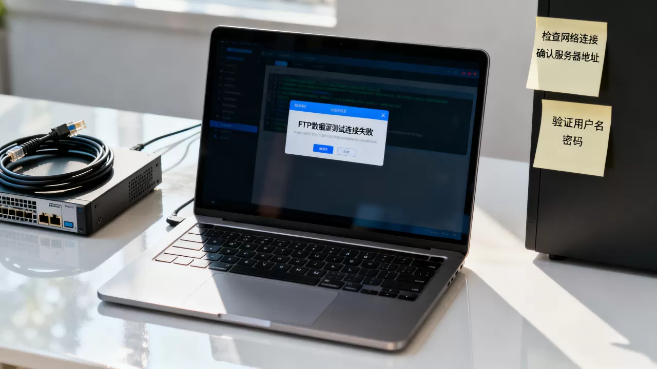 FTP数据源测试连接失败如何解决,是什么原因 FTP数据源测试连接失败如何解决,是什么原因