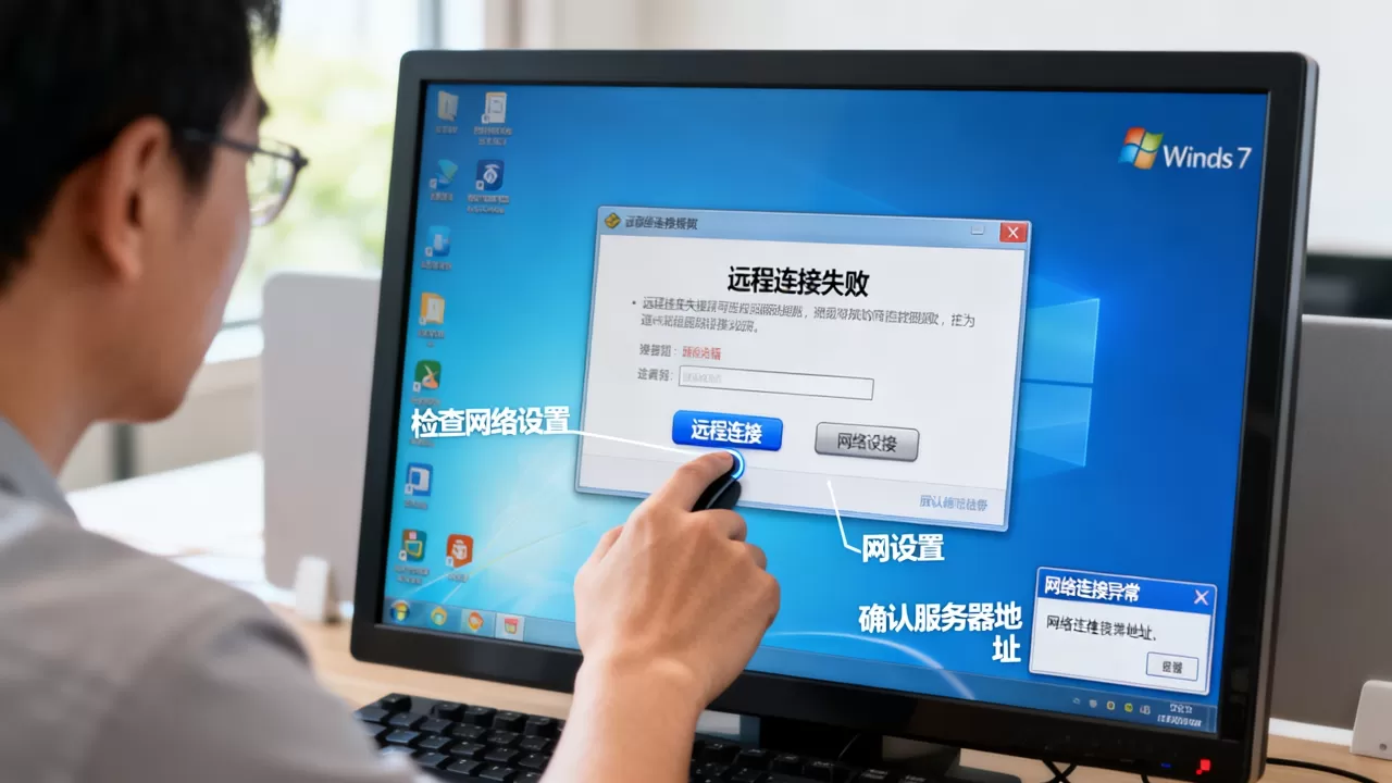 Win7电脑打开远程连接服务器失败怎么办,是什么原因 Win7电脑打开远程连接服务器失败怎么办,是什么原因