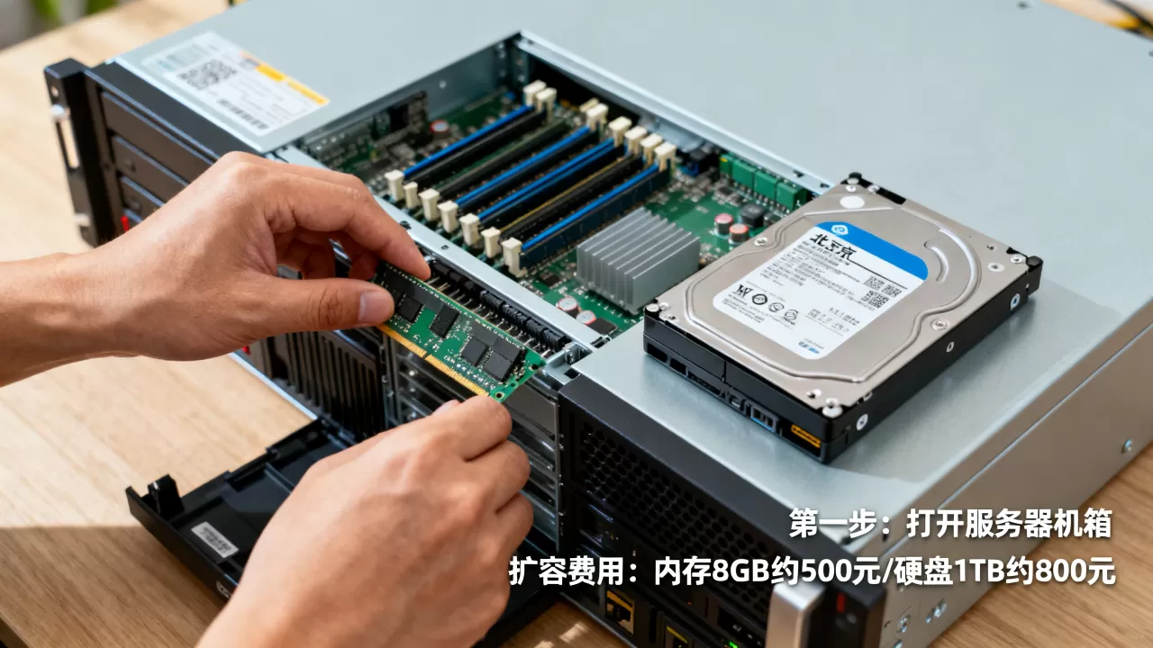 北京物理服务器扩容内存硬盘,操作流程第一步是什么?,多少钱? 北京物理服务器扩容内存硬盘,操作流程第一步是什么?,多少钱?