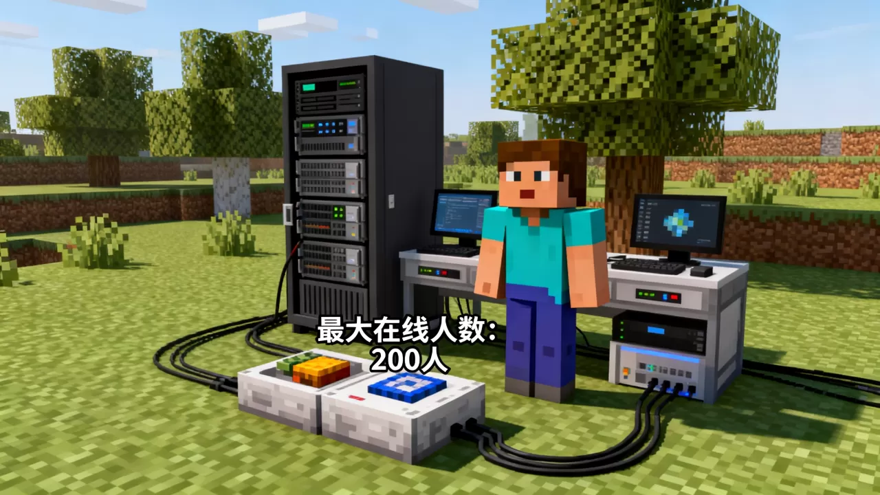 mc一个服务器最多能多少人在线 mc一个服务器最多能多少人在线