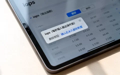 iops到底是什么意思，删除按钮怎么用？