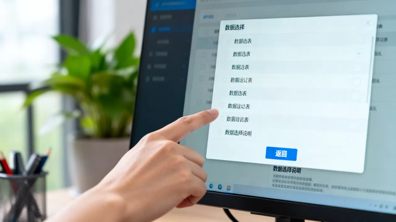 返回选择数据 返回选择数据