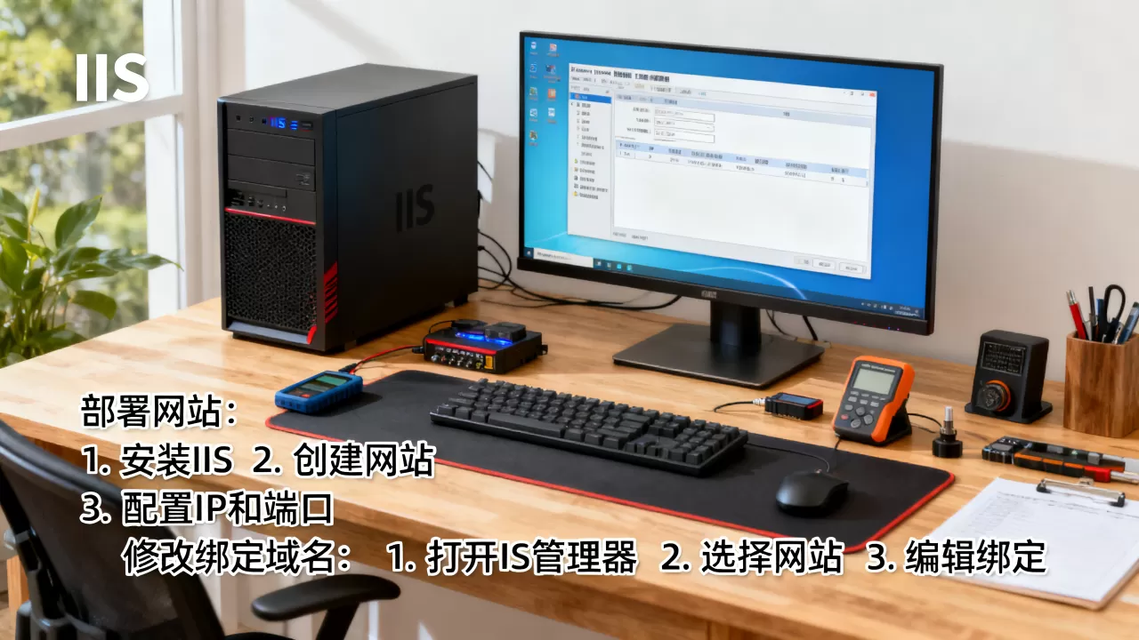 IIS怎么部署网站?怎么修改绑定域名? IIS怎么部署网站?怎么修改绑定域名?