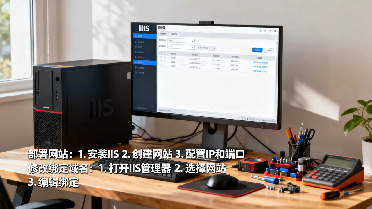 IIS怎么部署网站?怎么修改绑定域名? IIS怎么部署网站?怎么修改绑定域名?