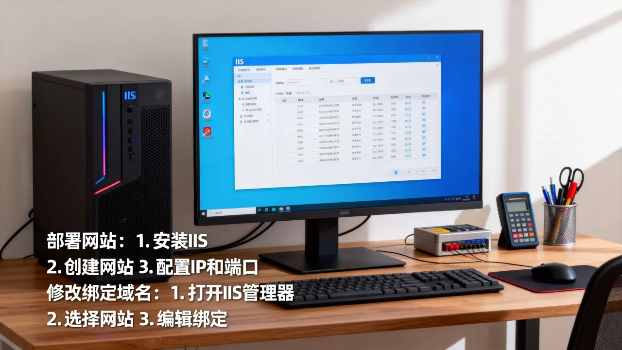 IIS怎么部署网站?怎么修改绑定域名? IIS怎么部署网站?怎么修改绑定域名?