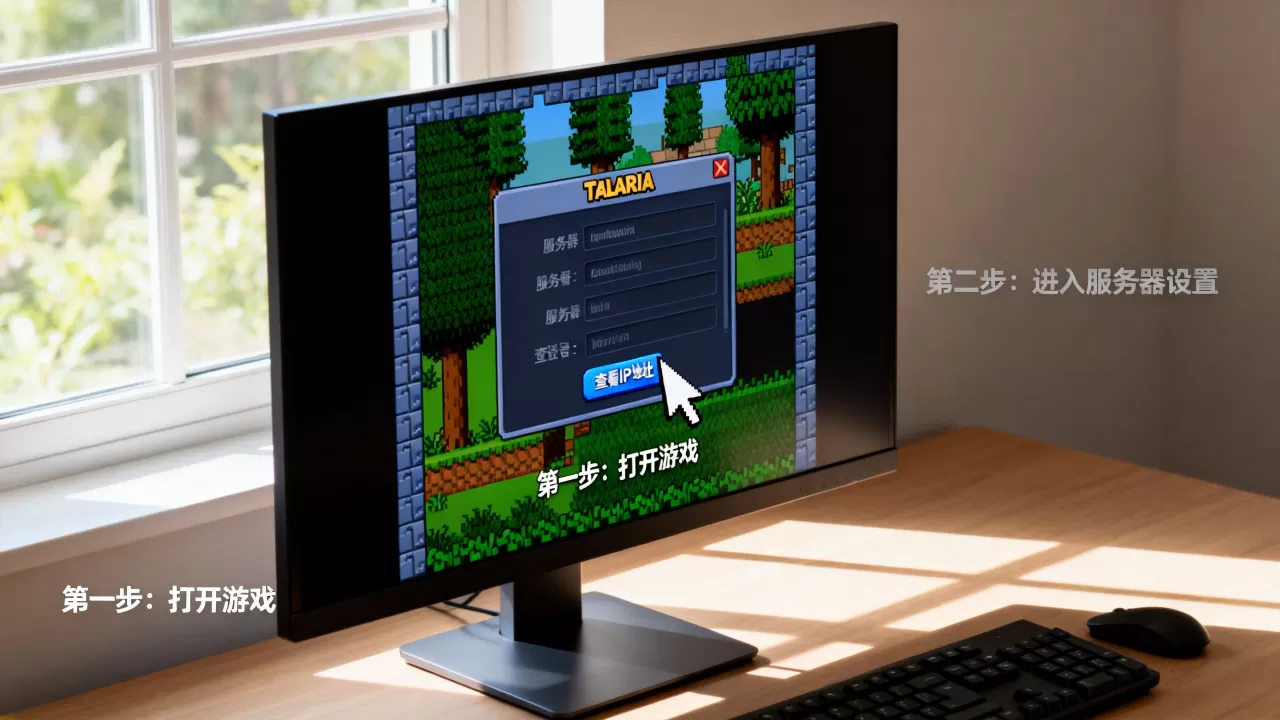 电脑版泰拉瑞亚怎么看服务器IP地址?,怎么查 电脑版泰拉瑞亚怎么看服务器IP地址?,怎么查