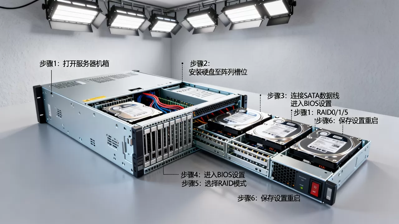 服务器配置RAID磁盘阵列的步骤有哪些?,服务器RAID配置教程 服务器配置RAID磁盘阵列的步骤有哪些?,服务器RAID配置教程