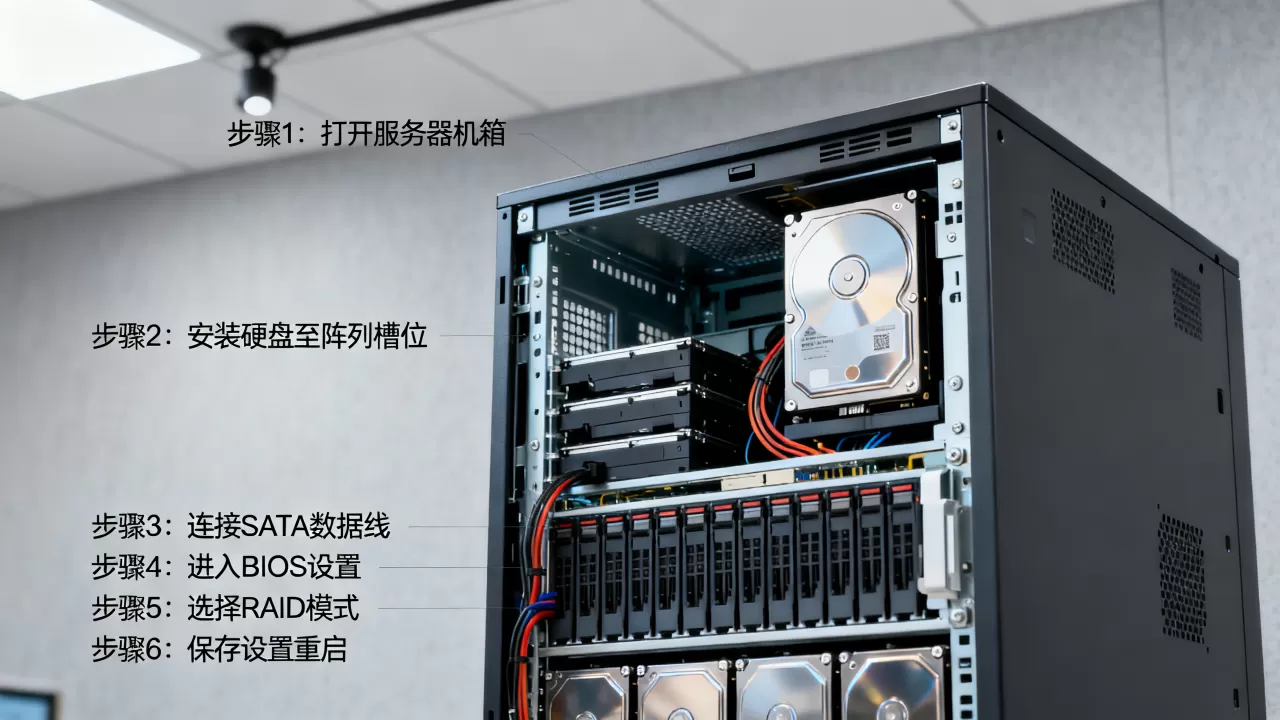 服务器配置RAID磁盘阵列的步骤有哪些?,服务器RAID配置教程 服务器配置RAID磁盘阵列的步骤有哪些?,服务器RAID配置教程